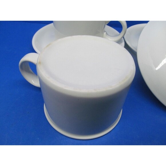 Midwinter Stonehenge Set Of 3 White Cups With Saucers VGC Wedgwood Group - Picture 7 of 10